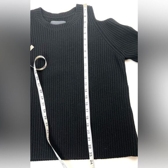 Zoe Jordan Cold Shoulder Wool-Cashmere Blend Long Sleeve Sweater - Picture 11 of 12